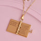 Notebook Letter To Allie Steel Necklace