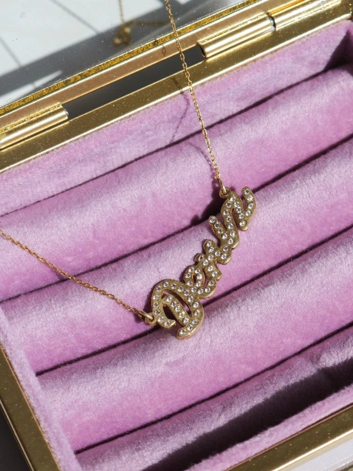 Zircon Stone Name 925 Silver Necklace