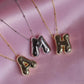 Shiny Sugar Letter Necklace 925 Silver