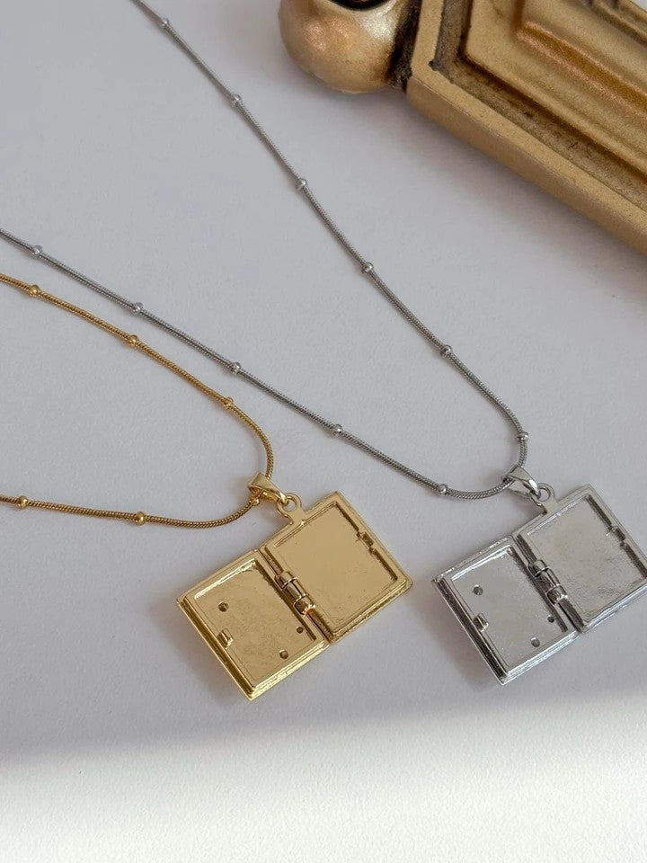 Personalized Starry Night Locket Steel Necklace