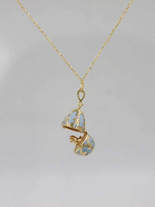 Cupid's Surprise Easter Necklace 925 Sterling Silver