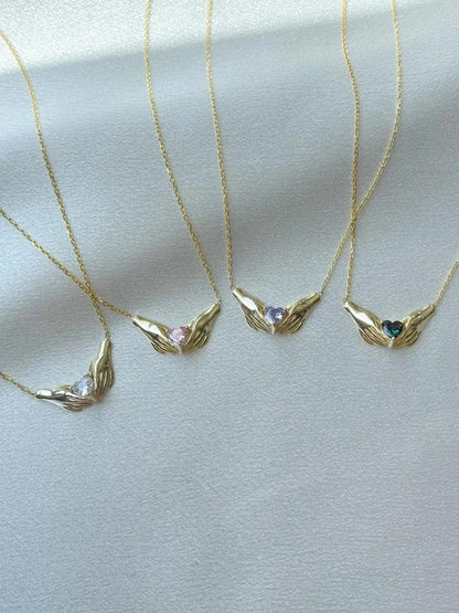 Holding Love 925 Silver Necklace