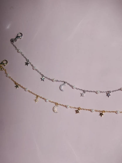 Pearly Nights 925 Silver Bracelet