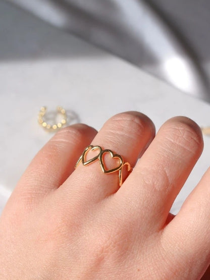Connected Heart Ring