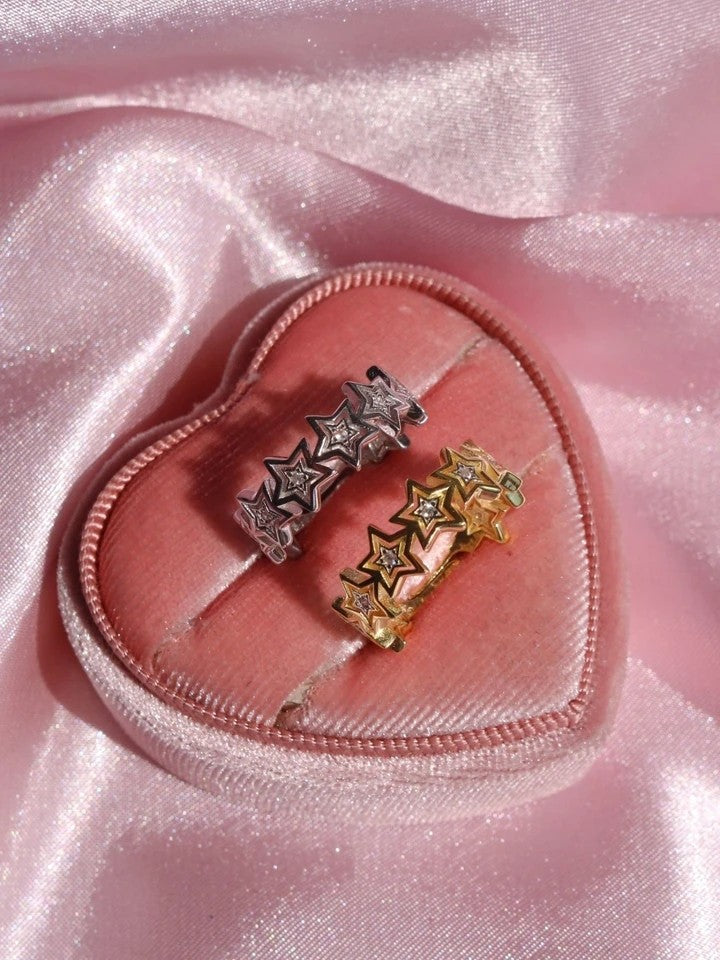 Multi Star 925 Silver Ring