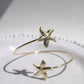 Mini Golden Starfish Cuff Bracelet