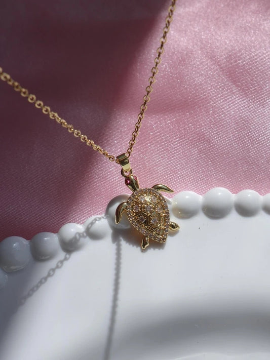 Sea Turtle Steel Necklace