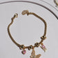 Tiny Butterfly Charm Bracelet