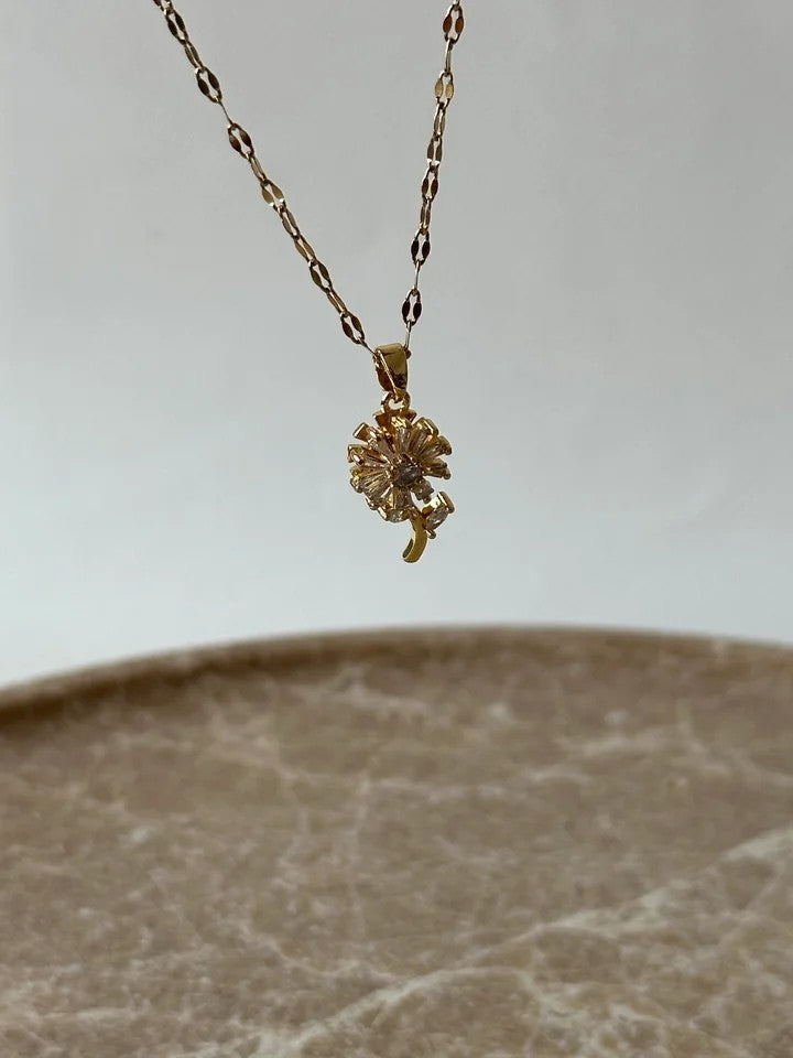 Daisy Fidget Steel Necklace