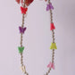 Summer Butterfly Glass Pearl Necklace