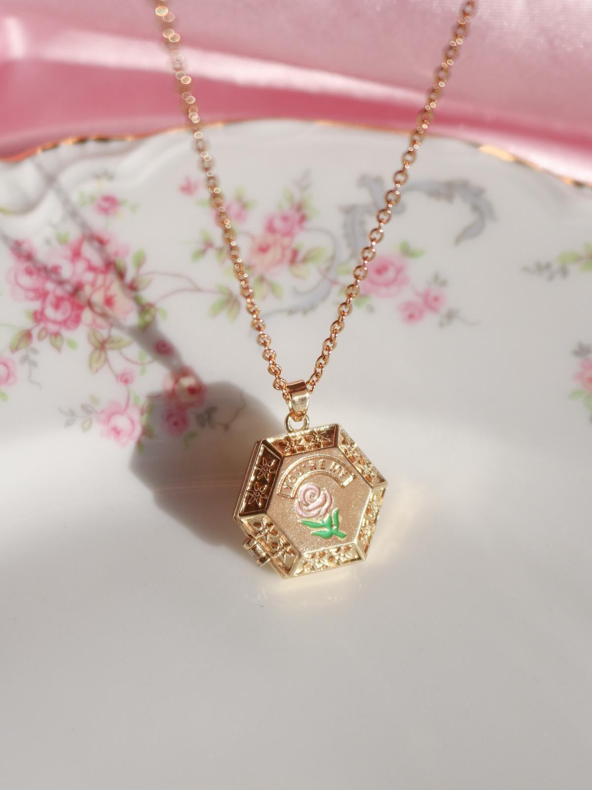 Youre My Rose Personalized Photo Locket Necklace