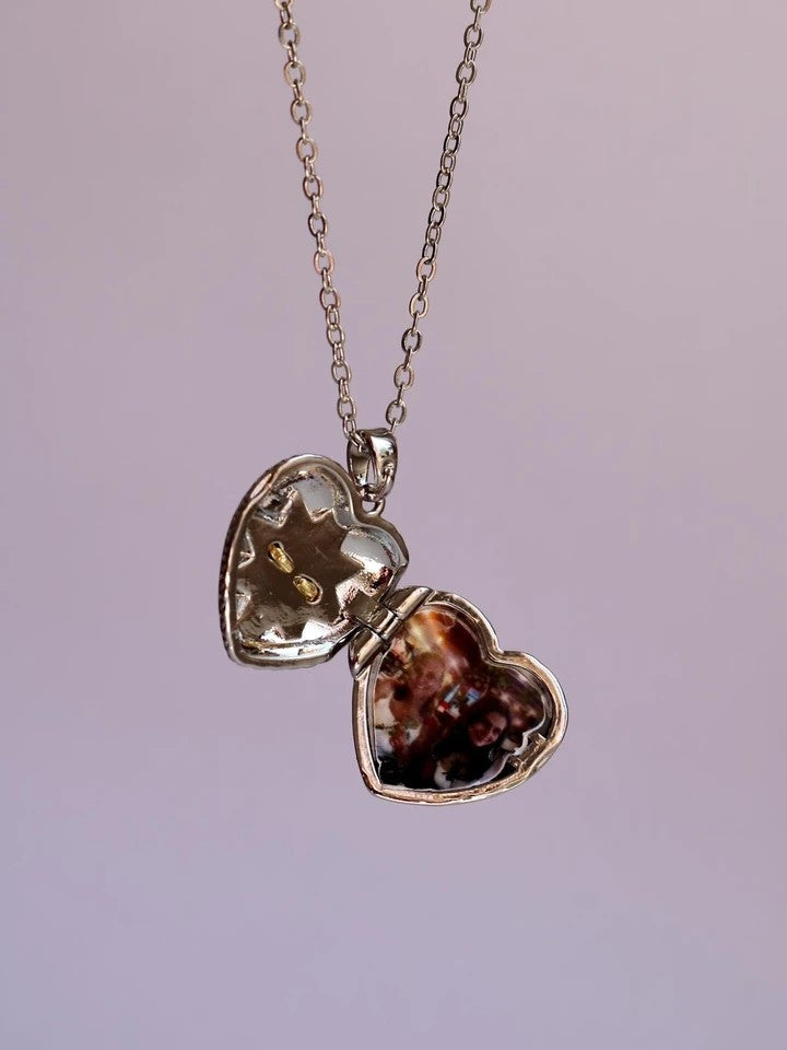North Star Love Personalized Photo Steel Necklace
