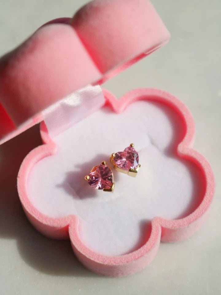 Shiny Love Stud Earrings