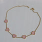 Light Pink 925 Silver Necklace
