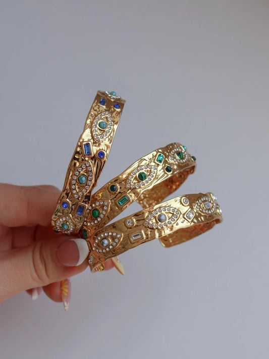 Vintage My Eyes On You Steel Bracelet