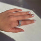 Baguette Stone Bow Ring