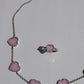 Light Pink 925 Silver Necklace