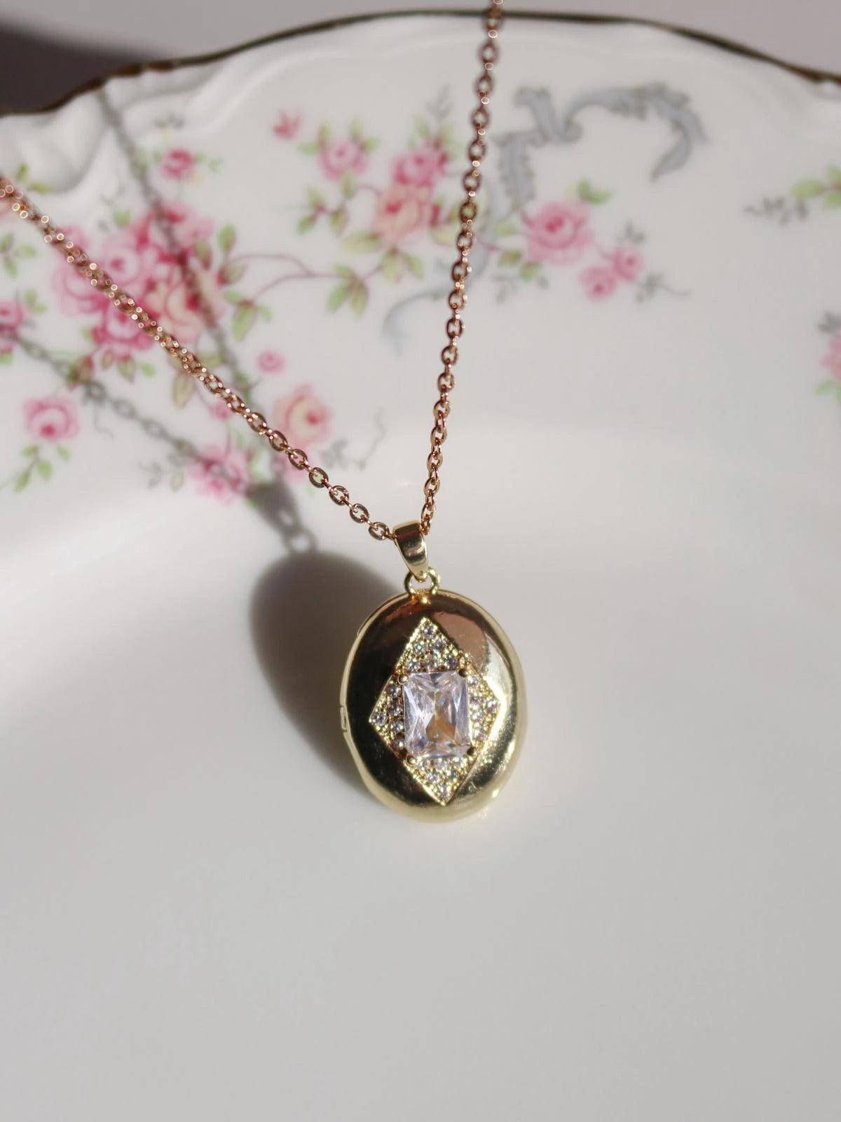 Gem Of My Heart Personalized Photo Locket Necklace