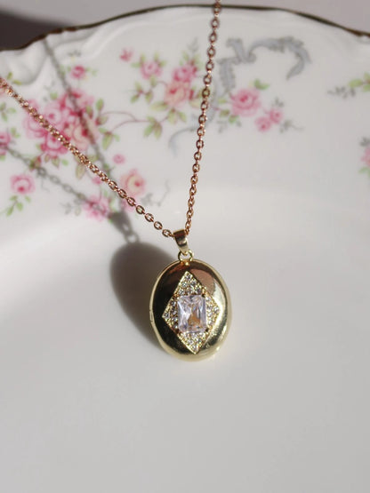Gem Of My Heart Personalized Photo Locket Necklace