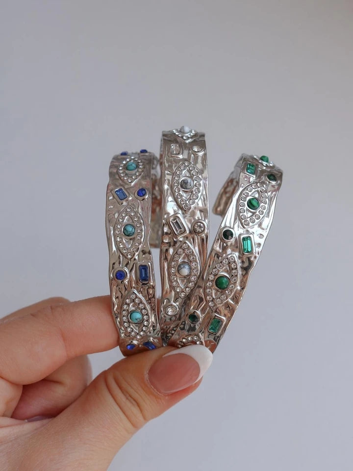 Vintage My Eyes On You Steel Bracelet