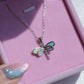 Opal Dragonfly 925 Silver Necklace