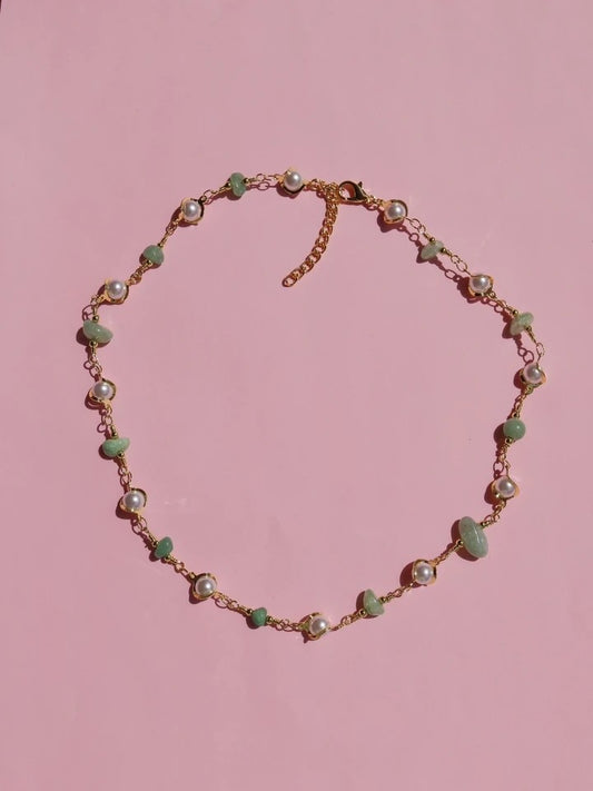 Broken Natural Stone Pearl Necklaces (piece)