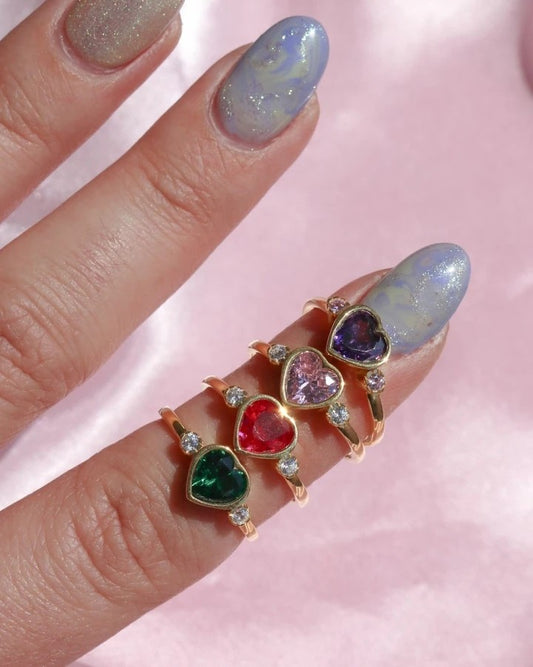 Minimal Heart 925 Silver Ring