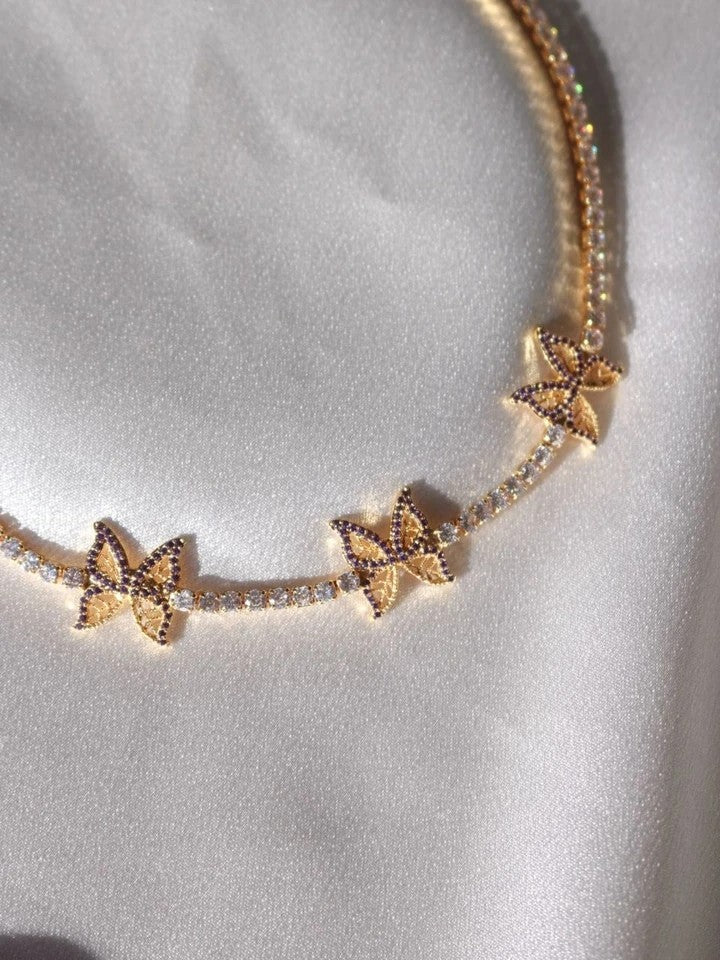 Mariposa Triple Butterfly Waterway Choker