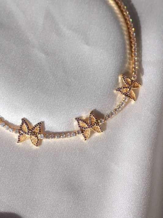 Mariposa Triple Butterfly Waterway Choker