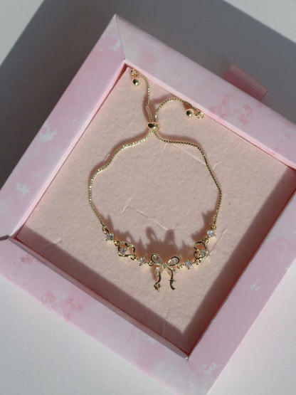 Crystal Ribbon Elevator Bracelet