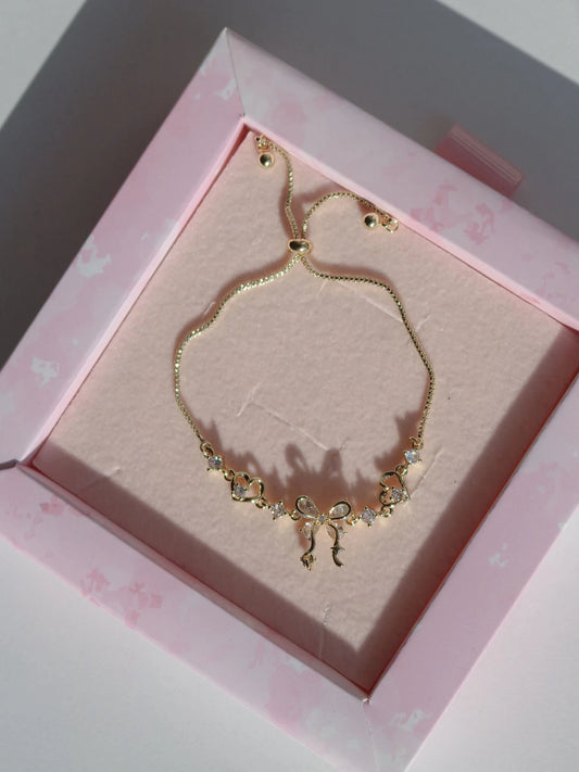 Crystal Ribbon Elevator Bracelet