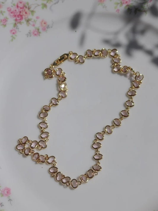 Oval Natural Stone Necklace