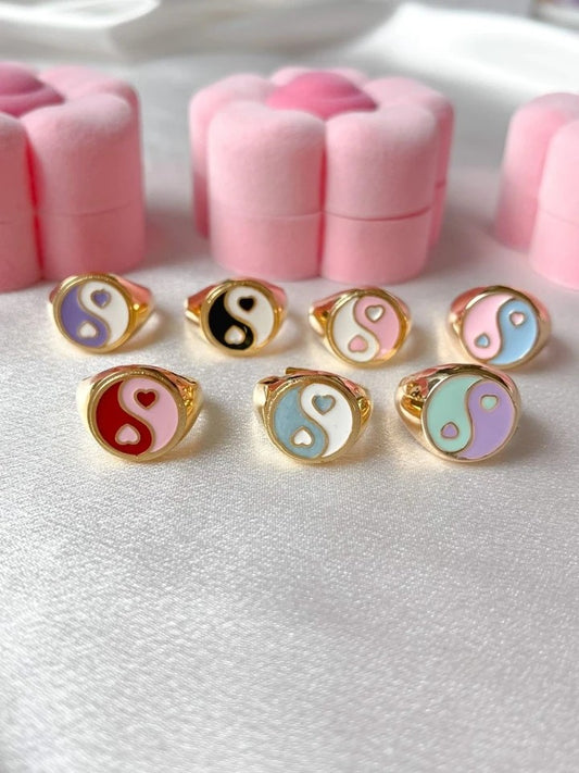 Heart Yin-Yang Ring