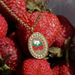 Vintage Pearl Strawberry Steel Necklace