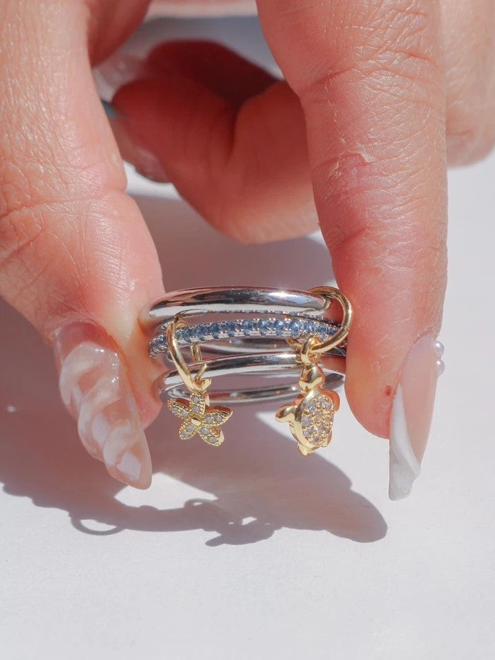 Blue Velorien Charm Ring 16 / L Size