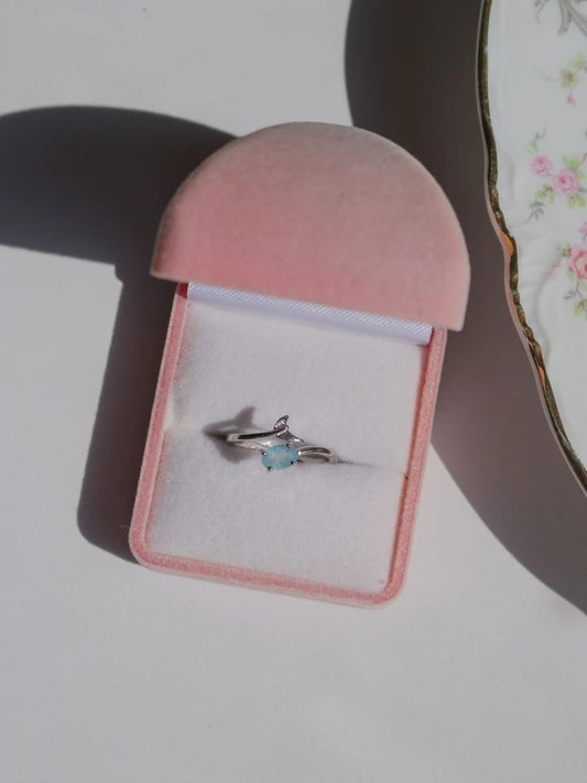 Blue Lemurian Tail Ring