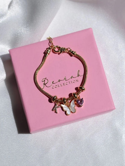 Butterfly & Heart Bracelet