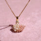 Pink Swan Steel Necklace