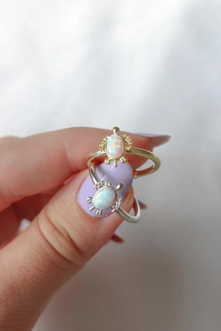 Cute Turtle 925 Sterling Silver Ring