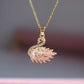 Pink Swan Steel Necklace
