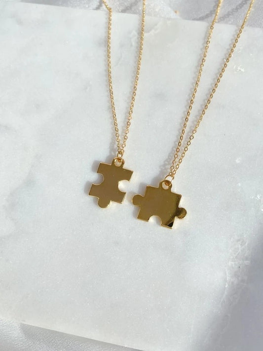 Puzzle Couple Necklace