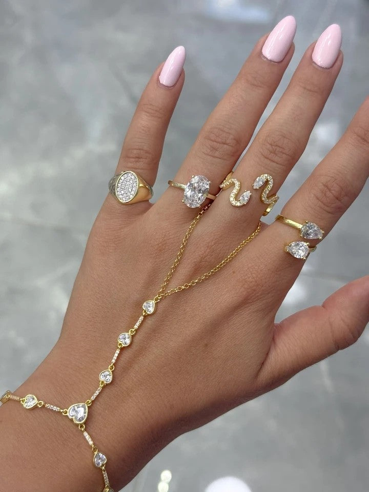 Double Pure Shine 925 Silver Ring