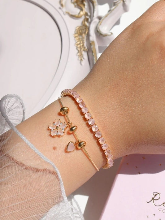 Shiny Petals Love Bracelet