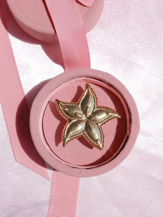 Golden Starfish Glow Ring