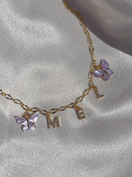 Butterfly Name Necklace