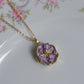 Purple Heavenly Angel Personalized Photo Locket Necklace