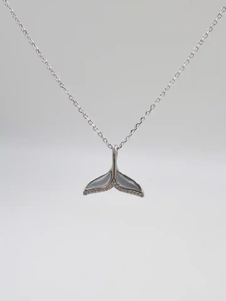 Mermaid Tail 925 Silver Necklace