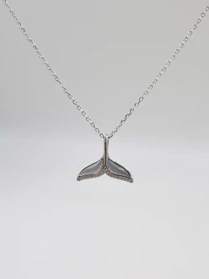 Mermaid Tail 925 Silver Necklace