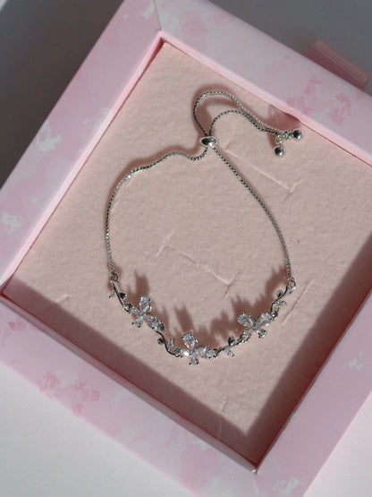 White Wing Crystal Elevator Bracelet