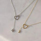 Letter Necklace Through The Heart 925 Silver